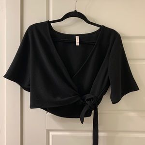 Black wrap top
